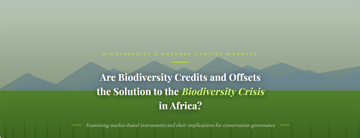 Are Biodiversity Credits and Offsets the Solution to the Biodiversity Crisis in Africa?